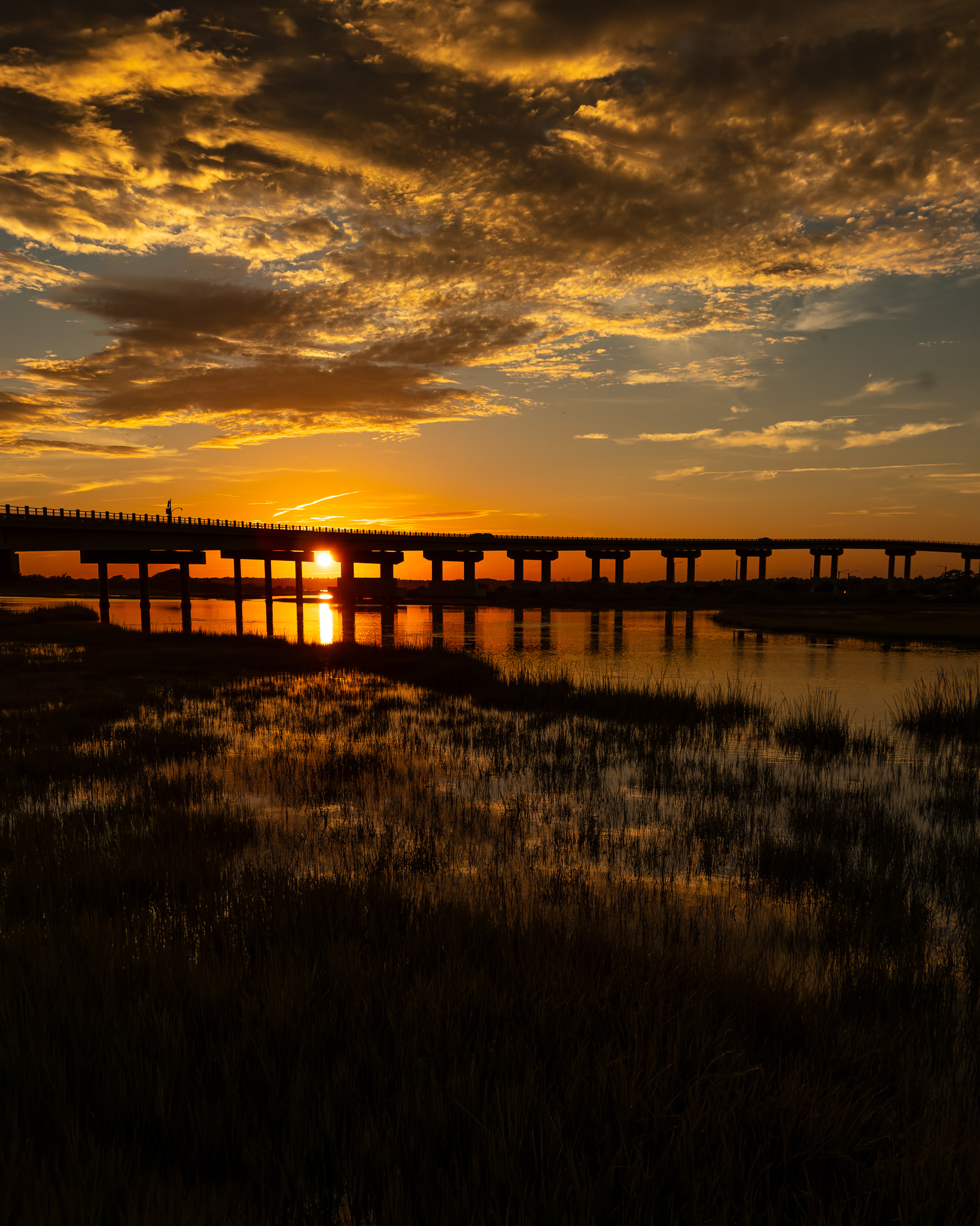 Surf City Sunset Silhouette by James Troeger
