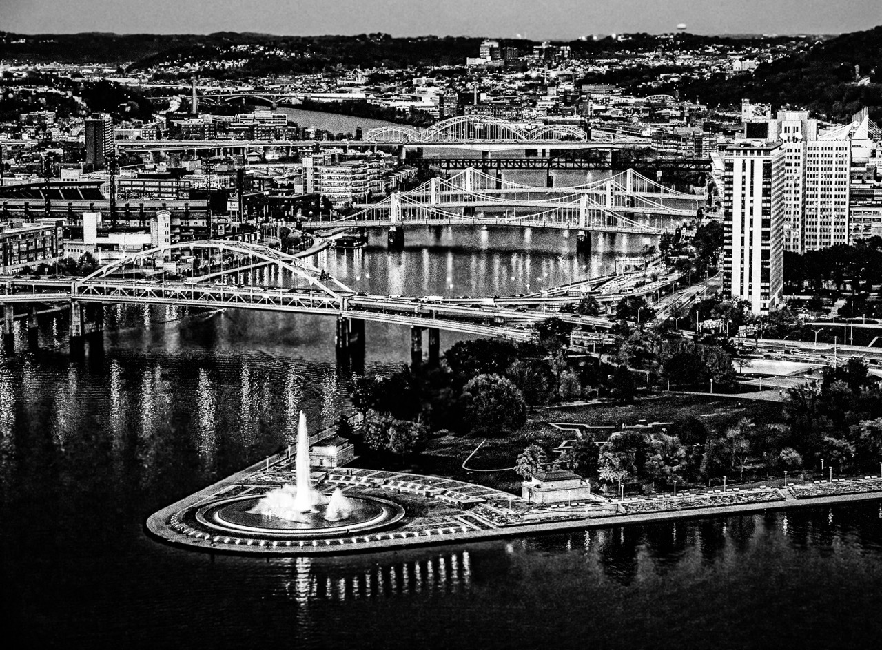 Three Rivers at night by Stan Bormann