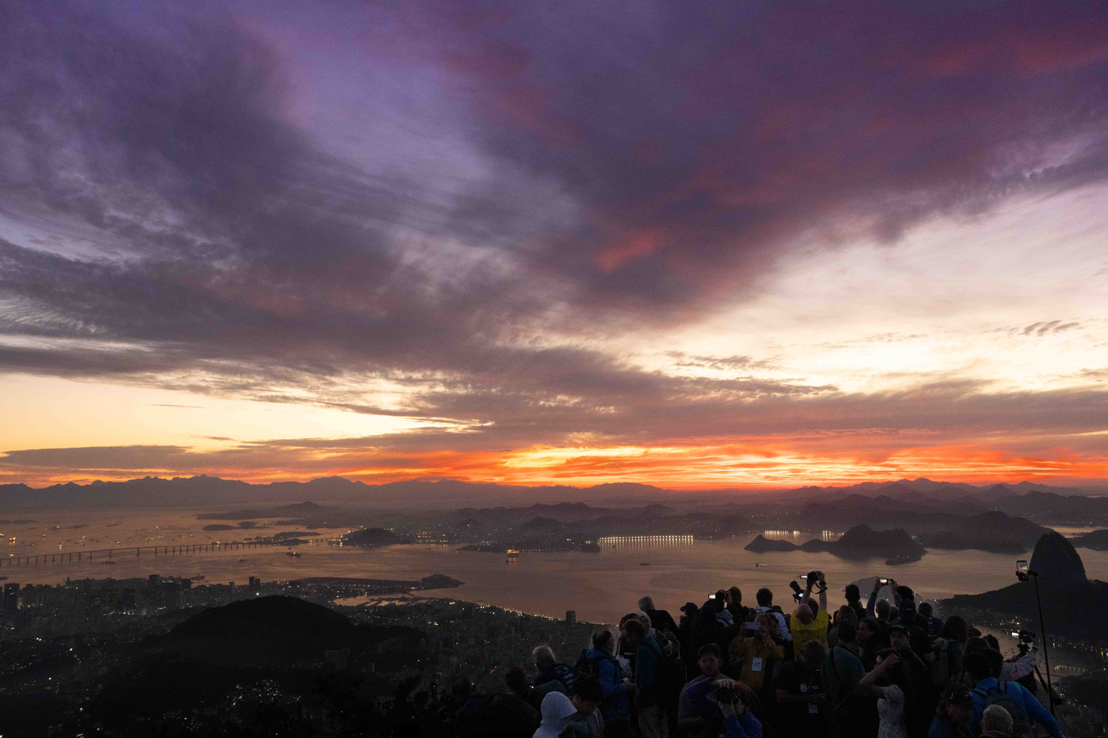 Behind Christ the Redeemer in Rio de Janeiro, Brazil by Quang Phan
