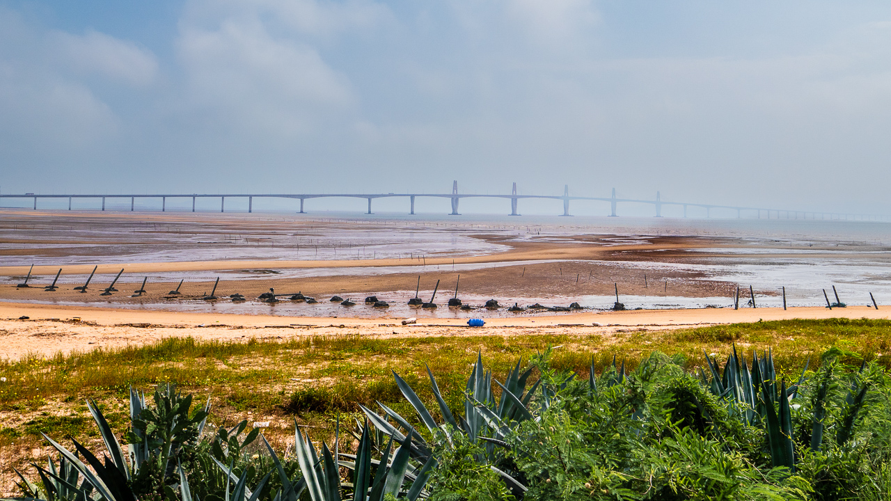 Bridge over Kinmen Strait by Tom Lee